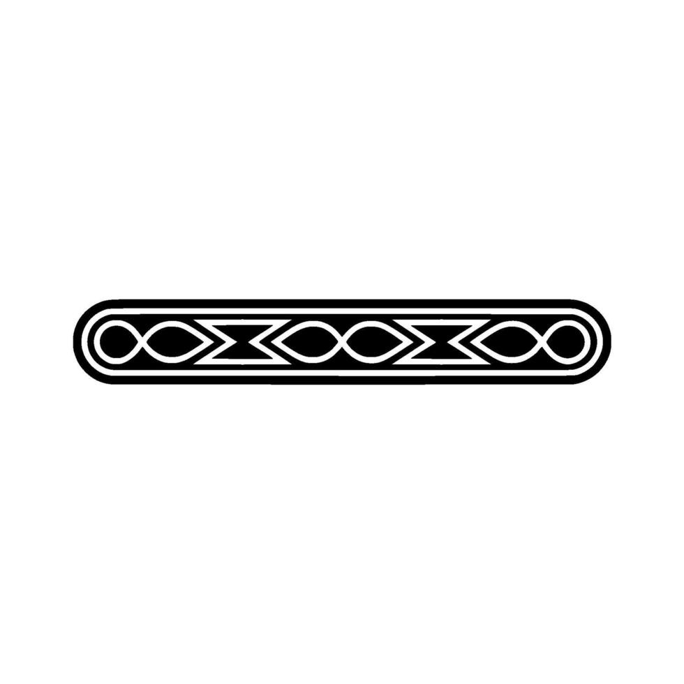 Black White Ornate Border On White Background Minimalist vector