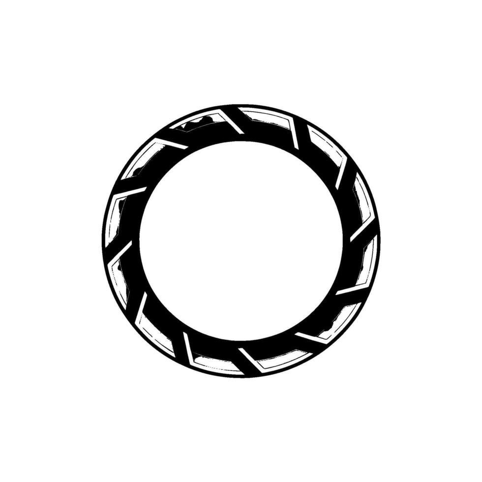 Geometric Circle Black, Gray White, Illustration vector