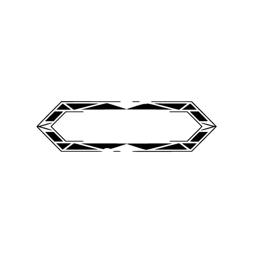 Art Deco Geometric Frame, Elegant Minimalist vector