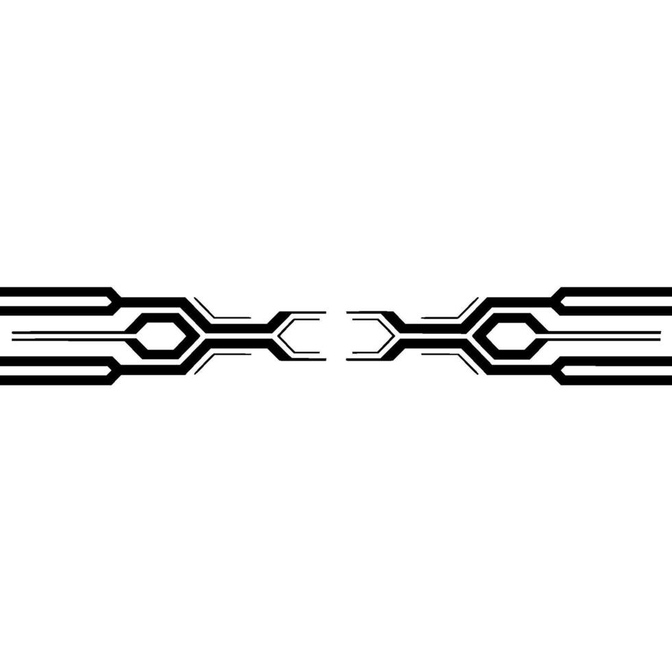 Abstract Circuitry Minimalist With Contrasting Lines vector