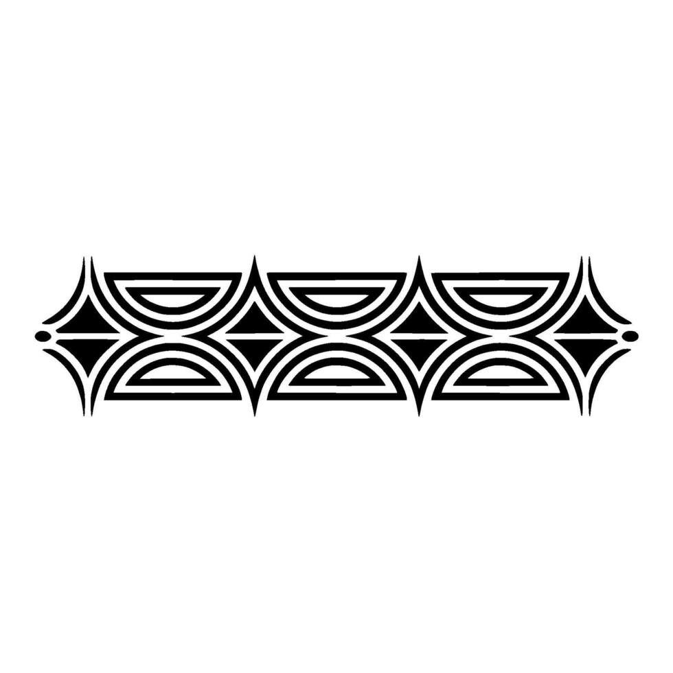 Geometric Deco Border Black And White Abstract vector