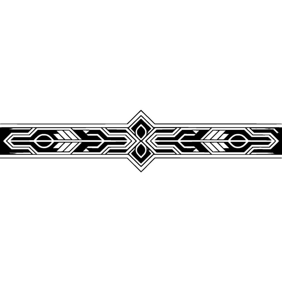 Geometric Border Element, Art Deco Style, Minimalist, Modern vector