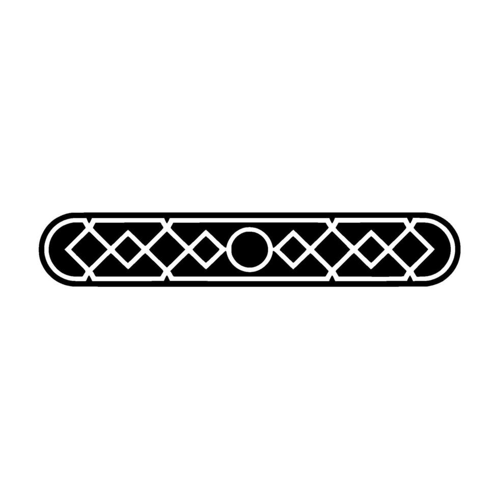 Minimalist Geometric Element Black Pattern On White Background vector