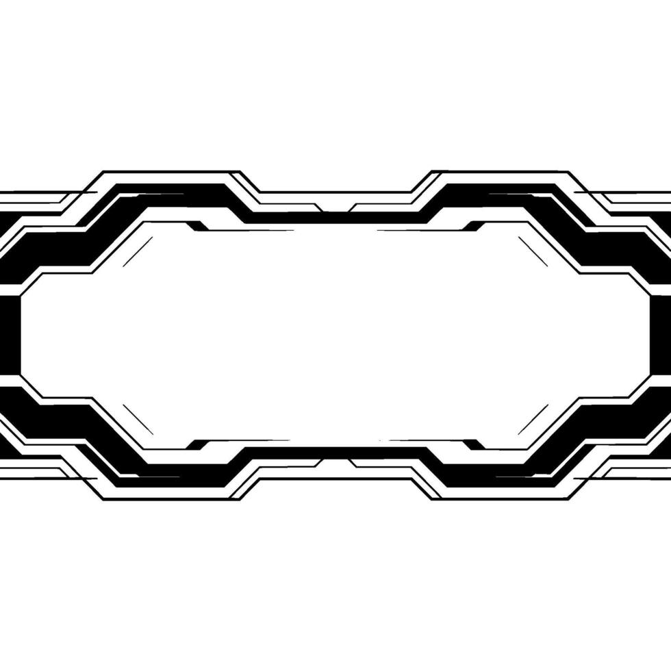 Minimalist Tech Frame Futuristic Interface, Blank Space vector