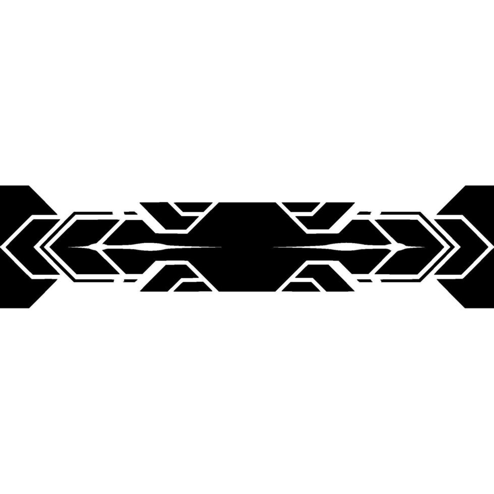 Futuristic Banner Black Geometric Shapes On White, Modern Abstract Technology Concept vector