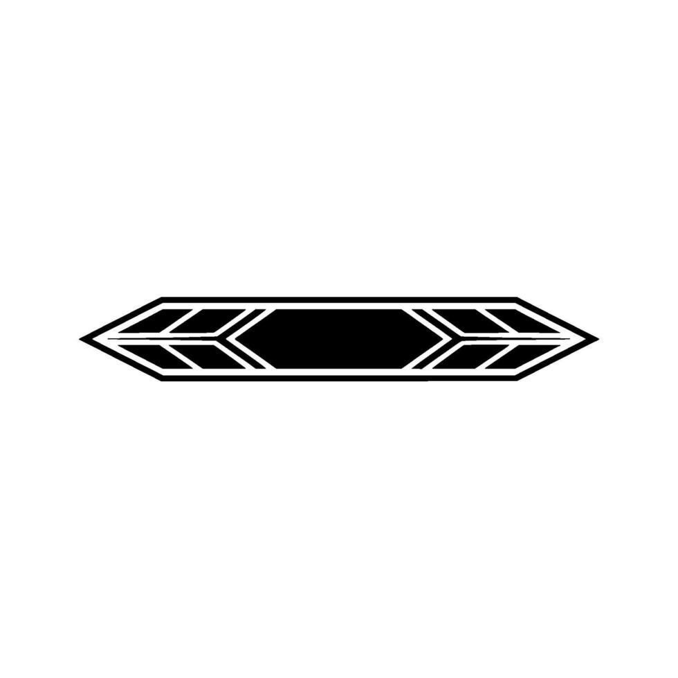 Minimalist Black Geometric Element On White Background vector