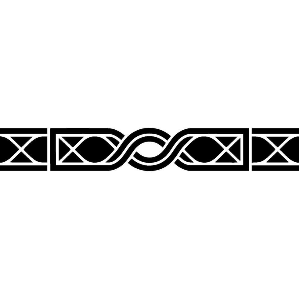 Black And White Intricate Border, Element vector