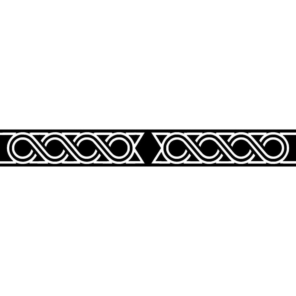 Geometric Infinity Border, Minimalist, Isolated On White vector