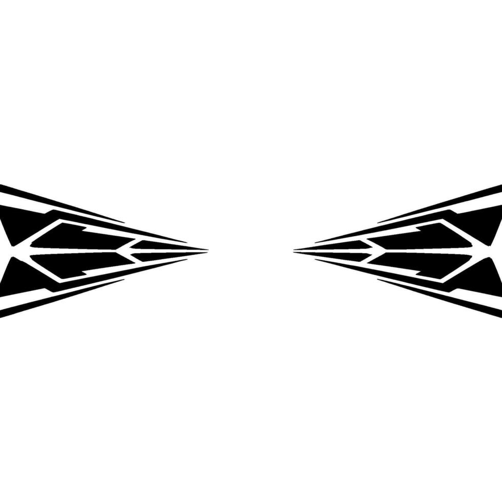 Abstract Geometric Black And White Arrow Composition On Light Grey Background vector