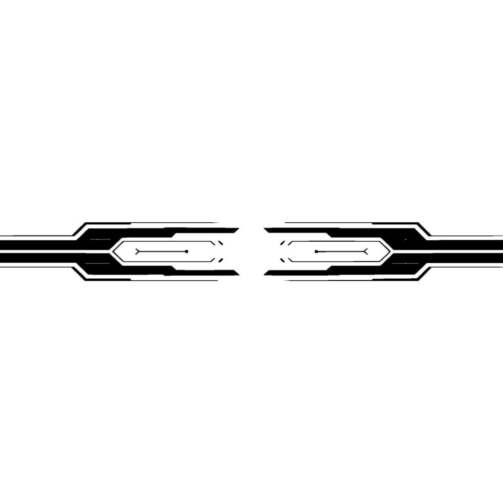 Futuristic Tech Element Abstract Black Lines On Gradient Background vector