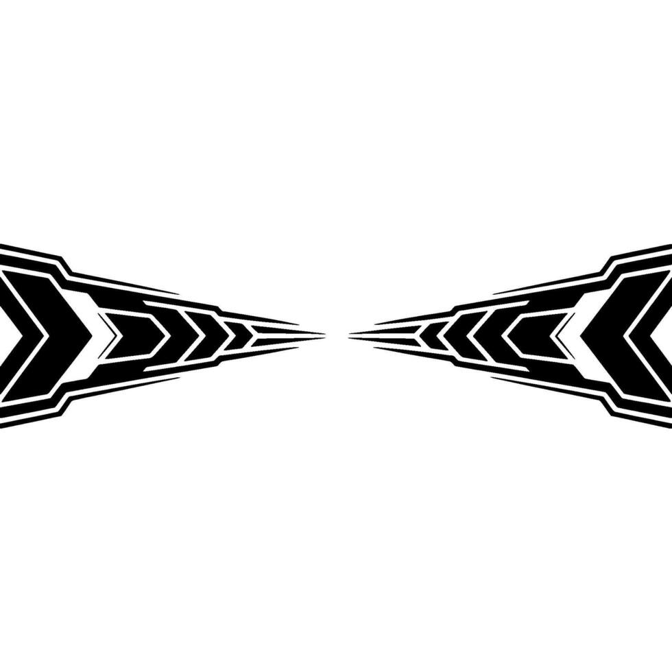Geometric Arrow, Abstract Black White, Minimalist vector