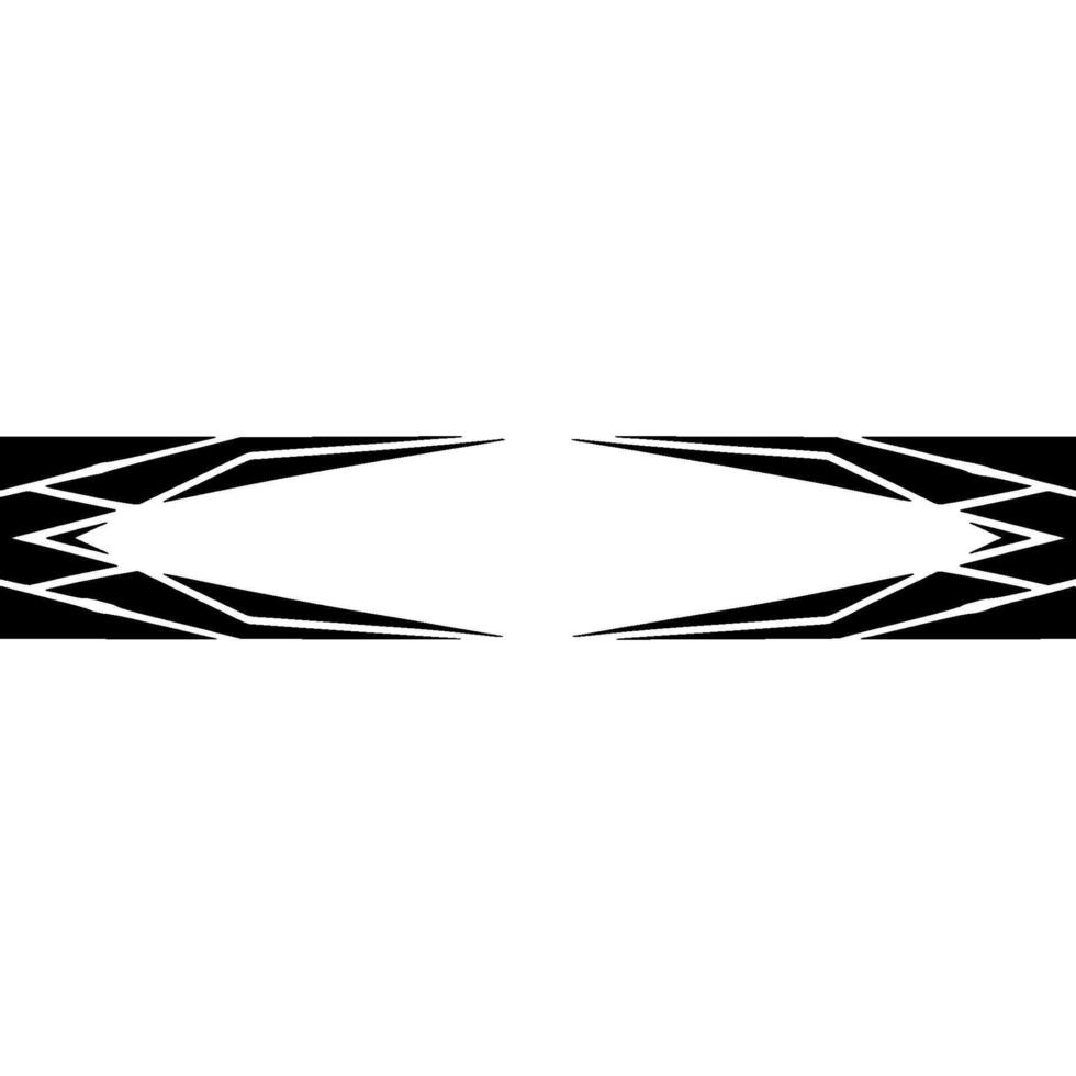 Geometric Black And White Abstract With Central Void vector