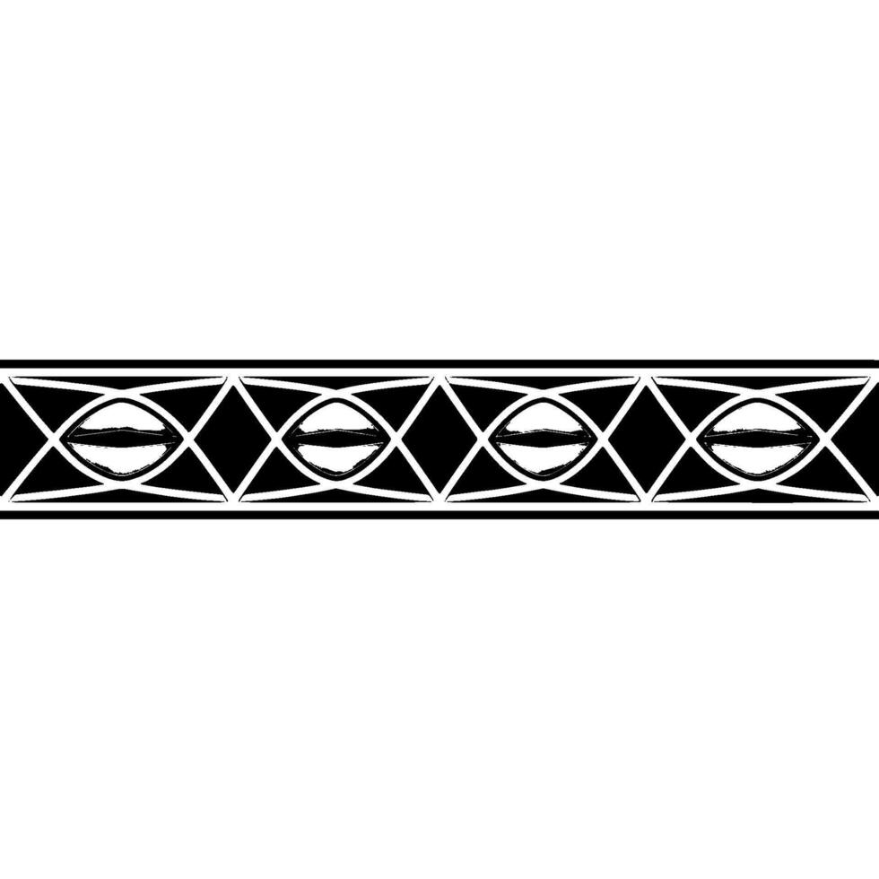 Geometric Pattern Border Modern Abstract On White vector