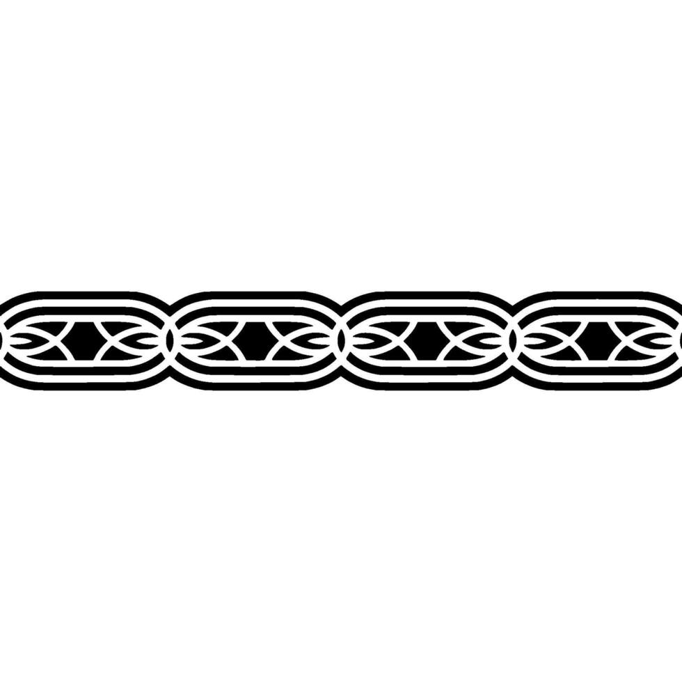 Black And White Ornamental Border, Illustration vector