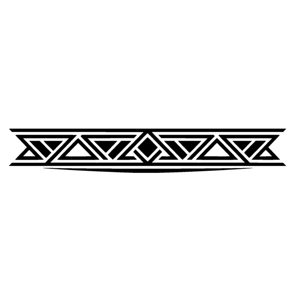 Minimalist Geometric Border Element, Black And White vector