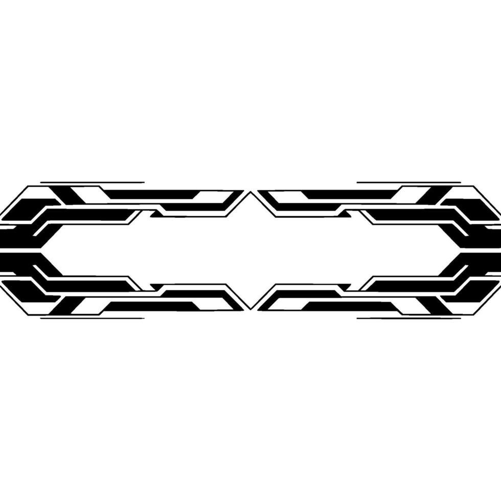 Modern Tech Frame Abstract, Geometric Grey On White Background vector