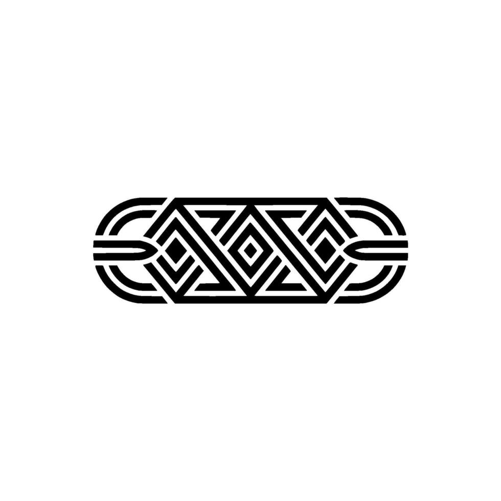 Geometric Black White Abstract, Minimalist Modern vector