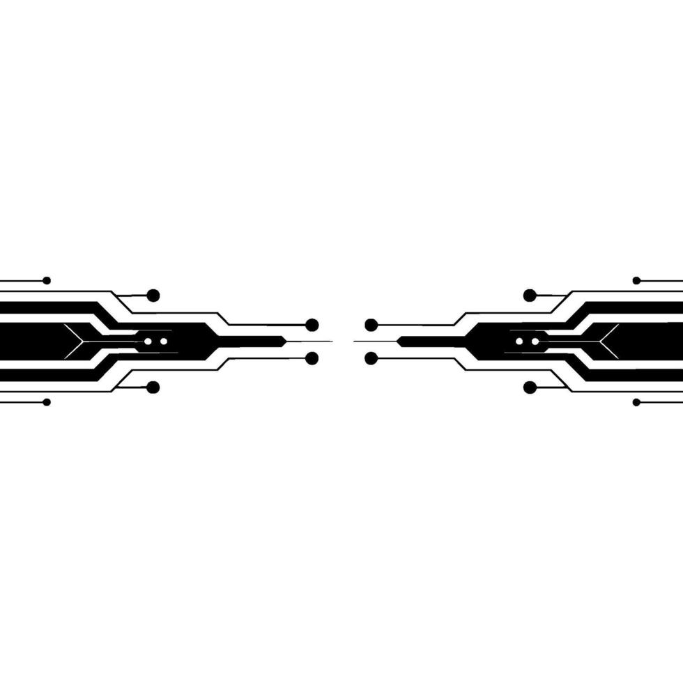 Abstract Circuit Board, Minimalist Tech Background vector