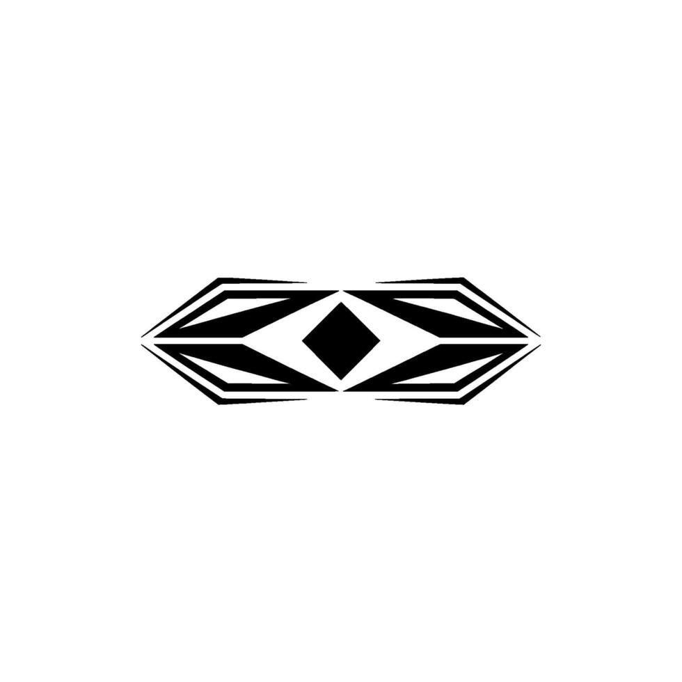 Geometric Eye On White Background, Minimalist vector