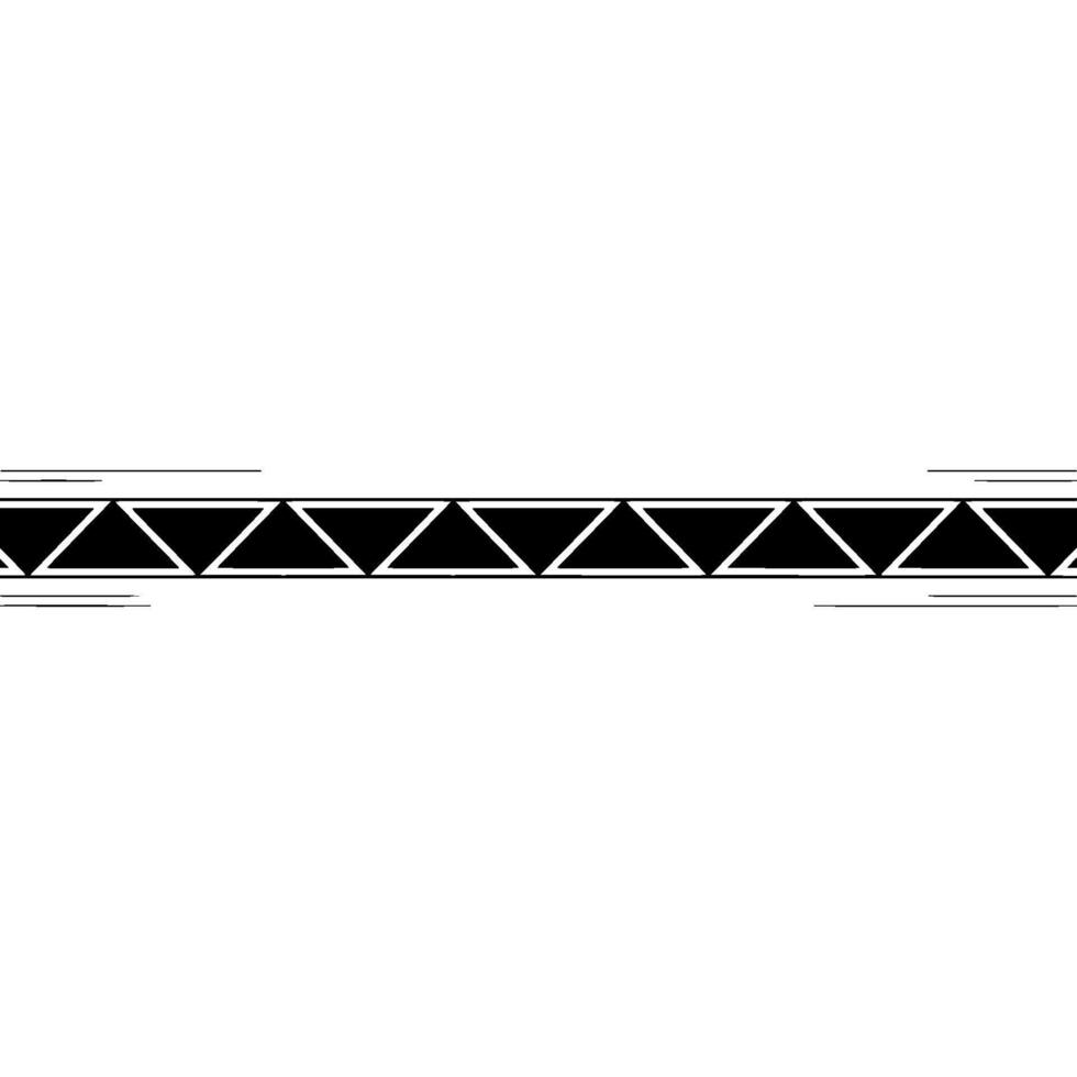 Geometric Triangle Pattern Border On Light Gray Background vector