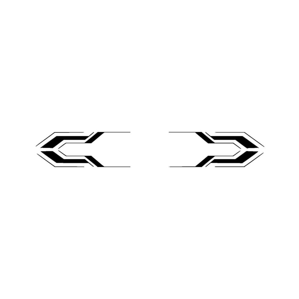 Minimalist Futuristic Arrows Digital Element, Geometric Abstraction vector