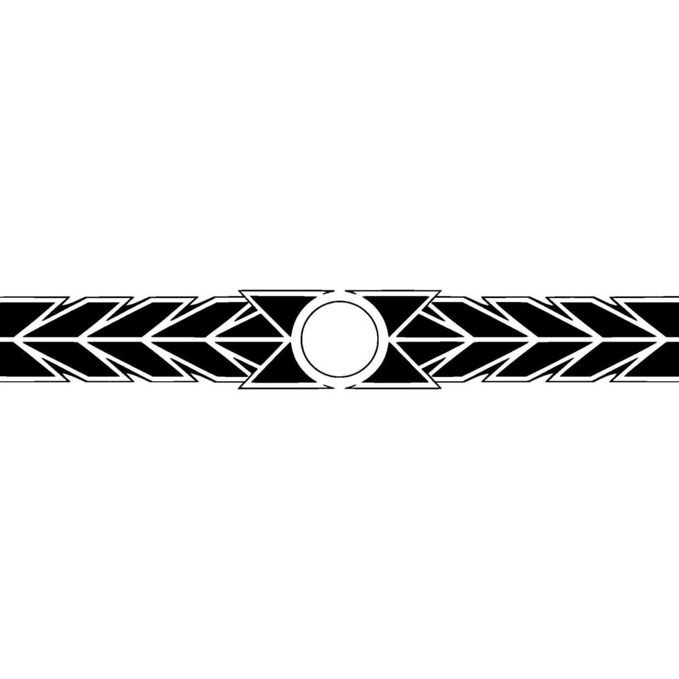 Geometric Border Black And White Modern Abstraction vector