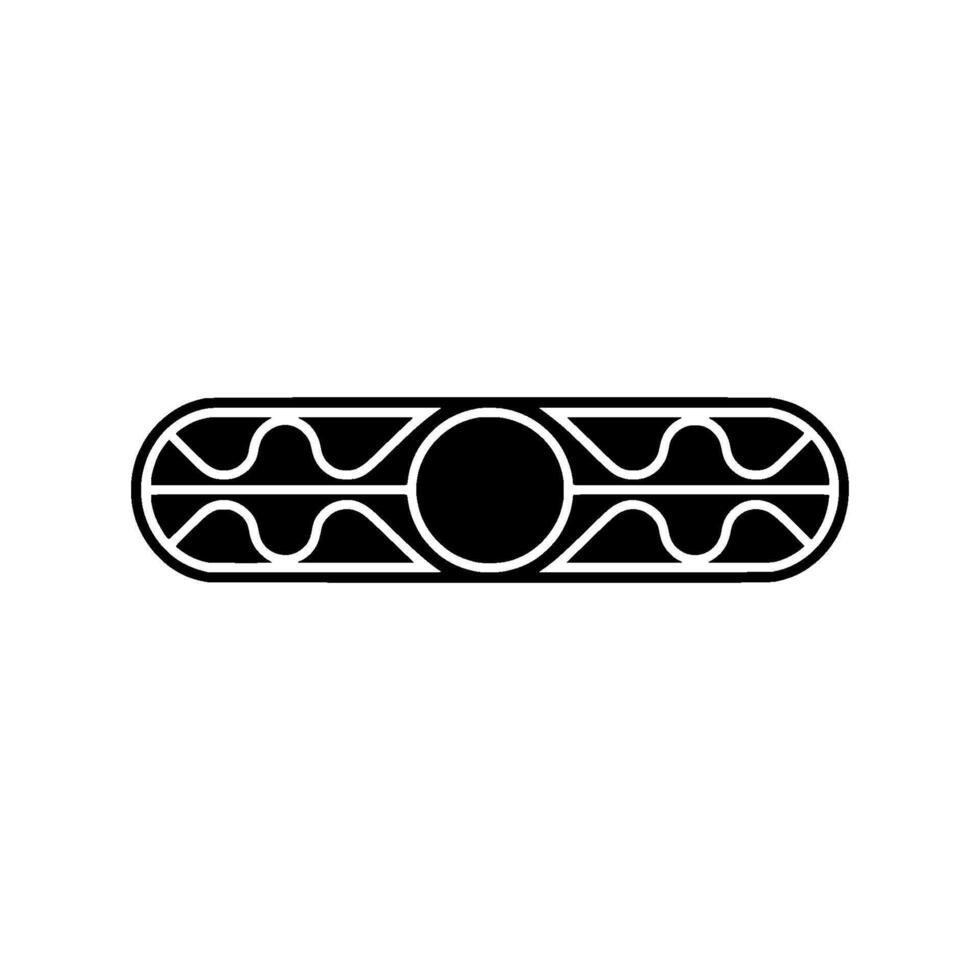 Abstract Geometric Modern Black And White Element vector