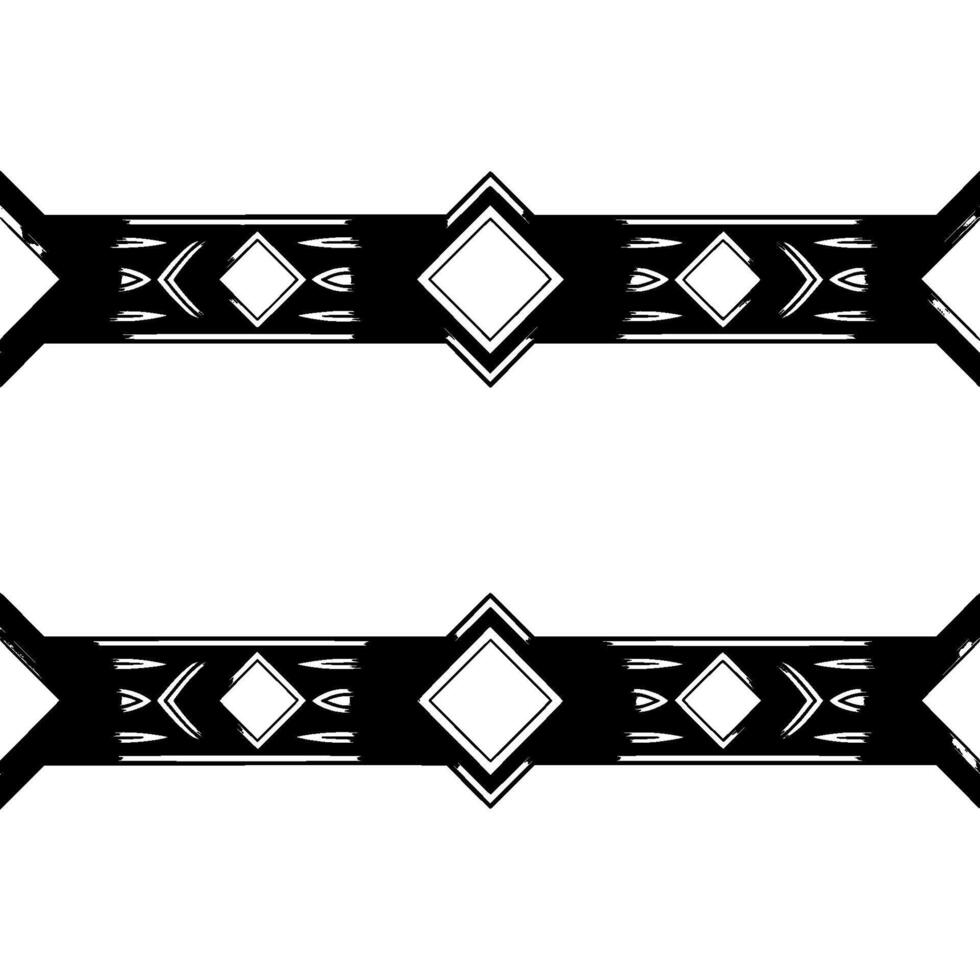 Abstract Geometric Border With Elegant Elements vector
