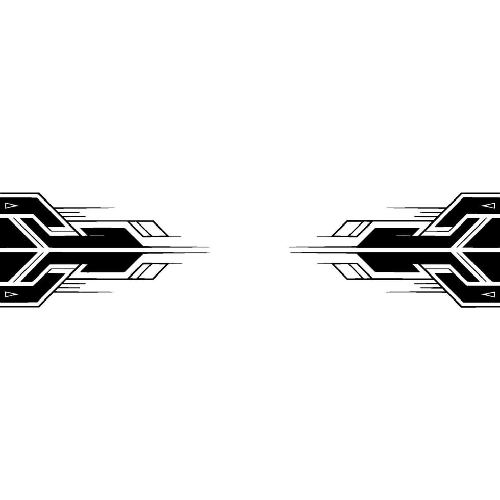 Geometric Symmetry Modern Art Deco On White vector