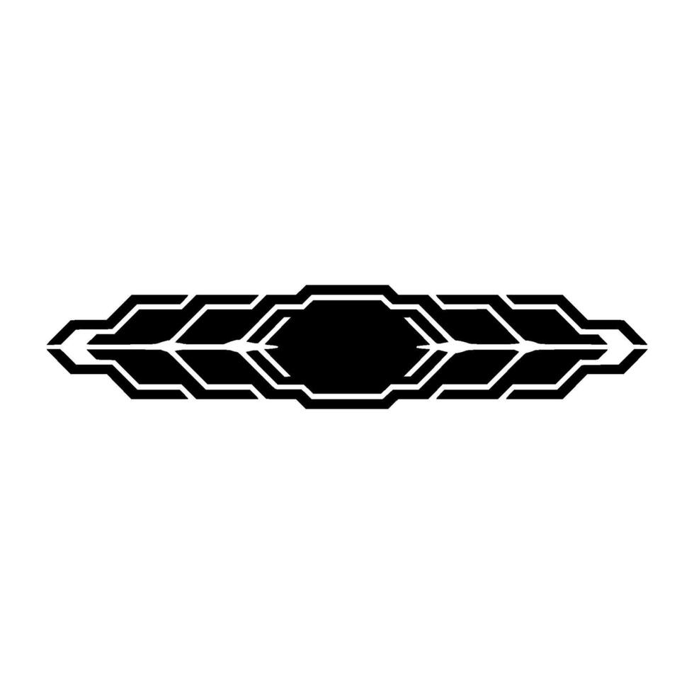 Futuristic Geometric Frame Element Black White, Sleek Modern vector