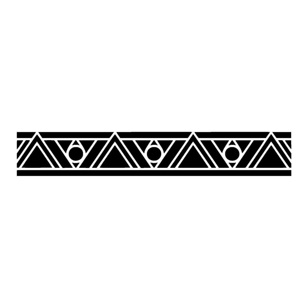 Geometric Border Element Black And White Minimal vector