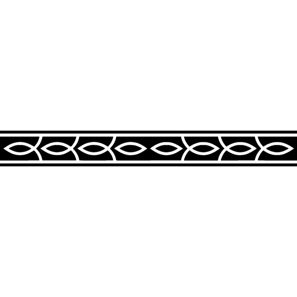 Elegant Black And White Border, Geometric Ornament, Minimalist vector