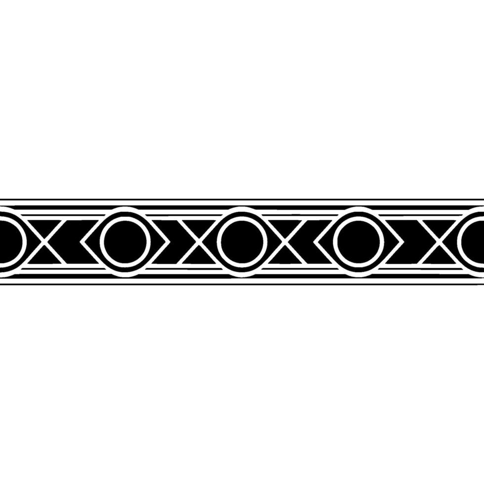 Geometric Border, Black White Art Deco, Clean Elegance vector