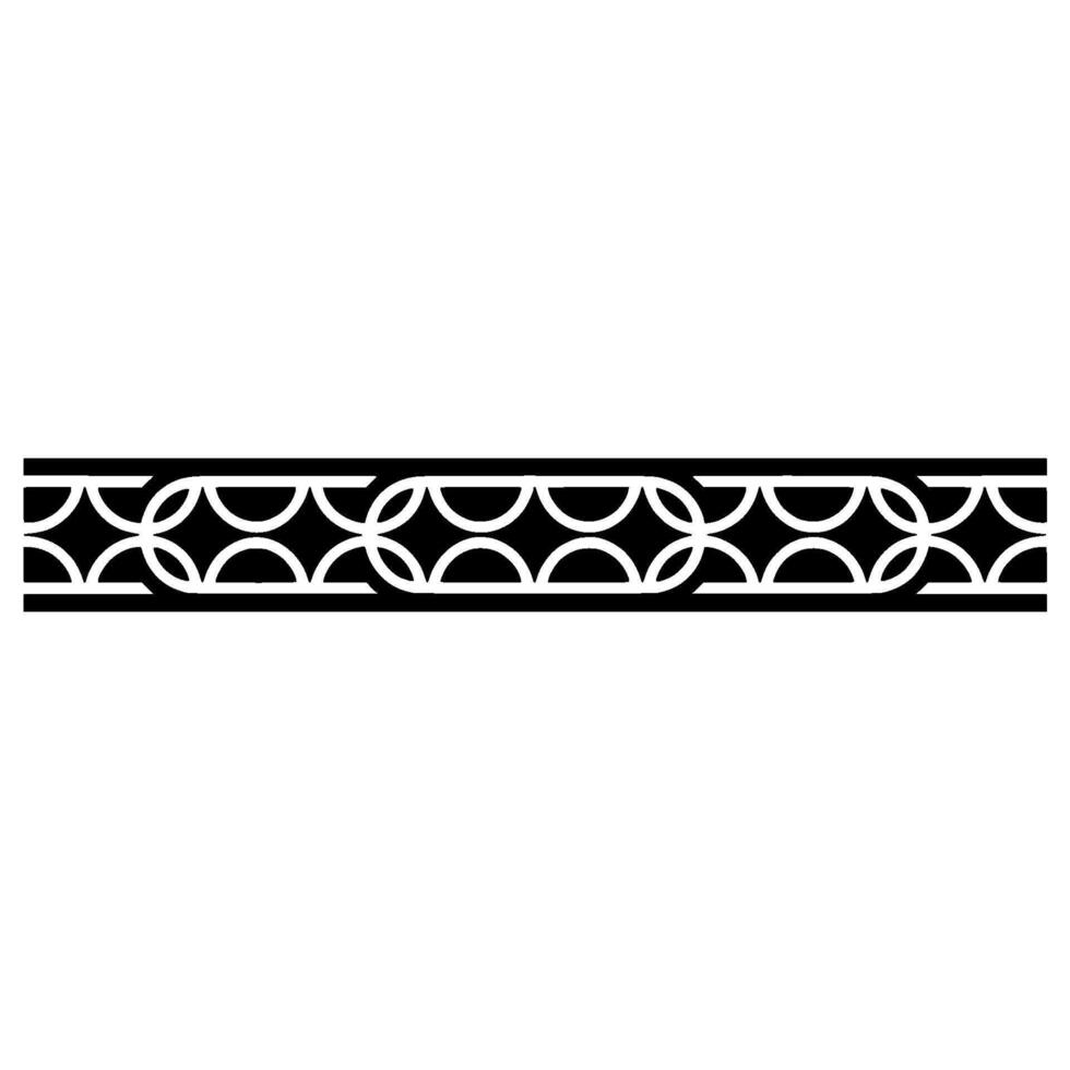 Geometric Black And White Border On A Simple White Background vector
