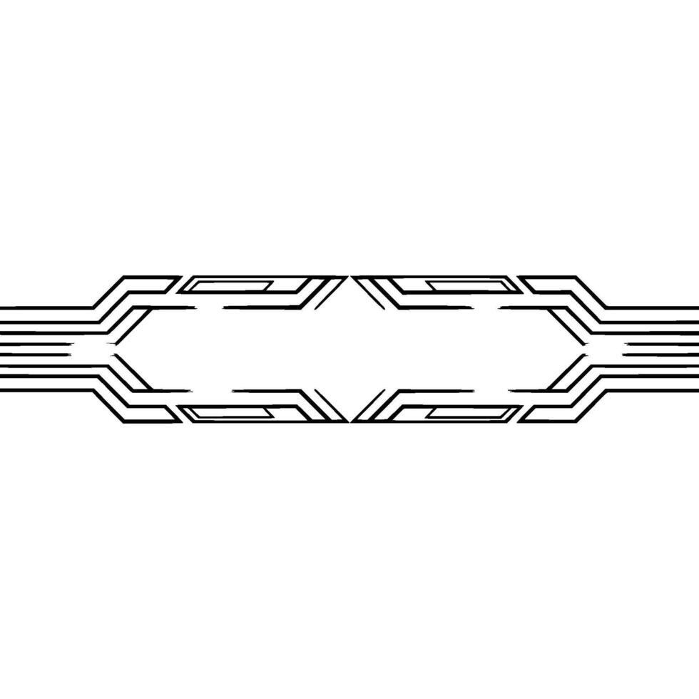 Futuristic Tech Element Metallic Lines, Clean vector
