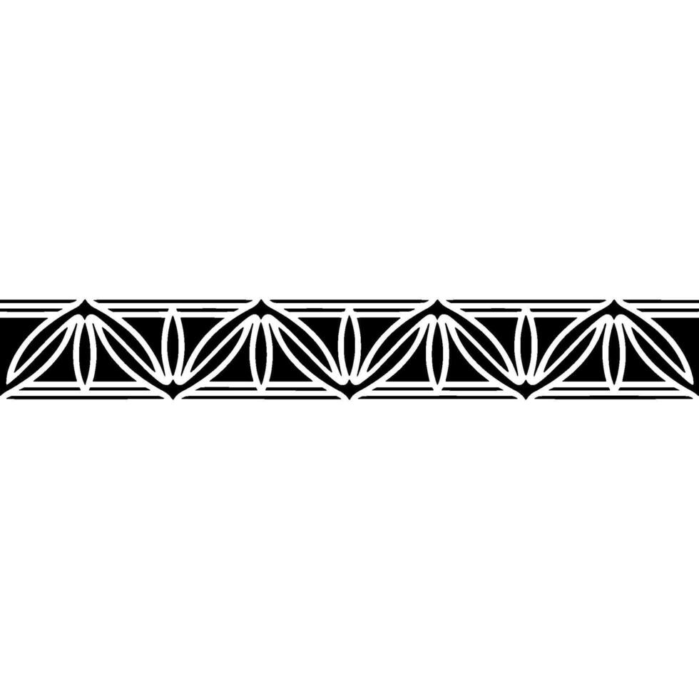 Geometric Border, Black And White, Minimalist vector