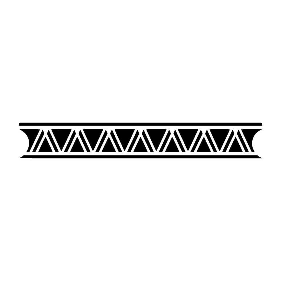 Geometric Border Black Triangles On Gradient vector