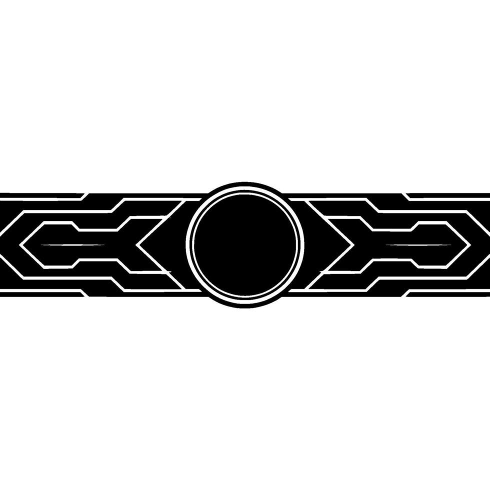 Futuristic Tech Banner Black White Geometric Lines vector