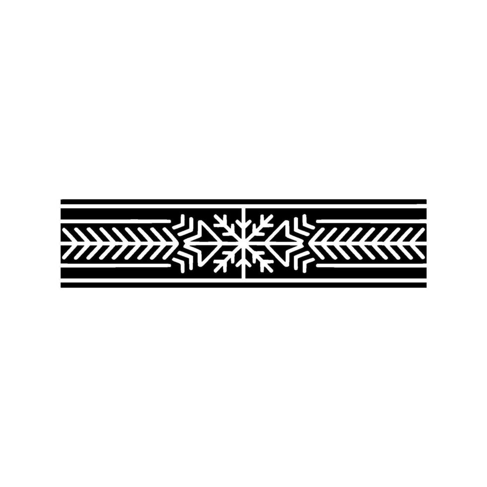 Black And White Snowflake Border On Pale Background vector