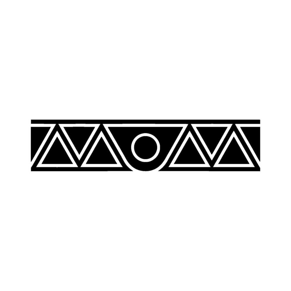Black Geometric Border Minimalist Triangle And Circle vector