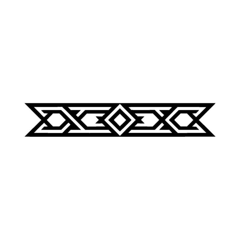 Geometric Border Element, Black And White vector