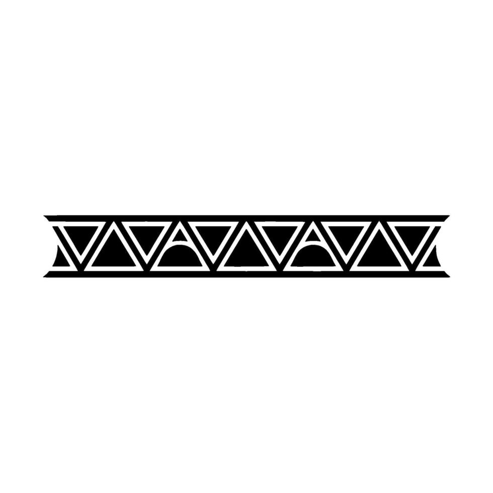 Geometric Black Border On White Modern Element vector