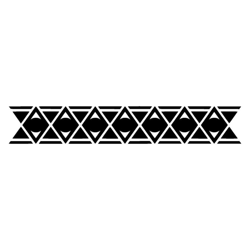Geometric Tribal Border Element vector
