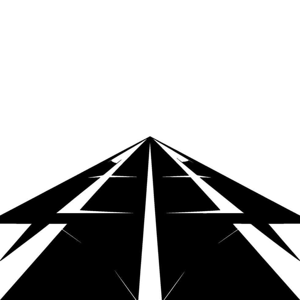 Geometric Symmetry Black And White Abstract Architecture, Minimalism vector