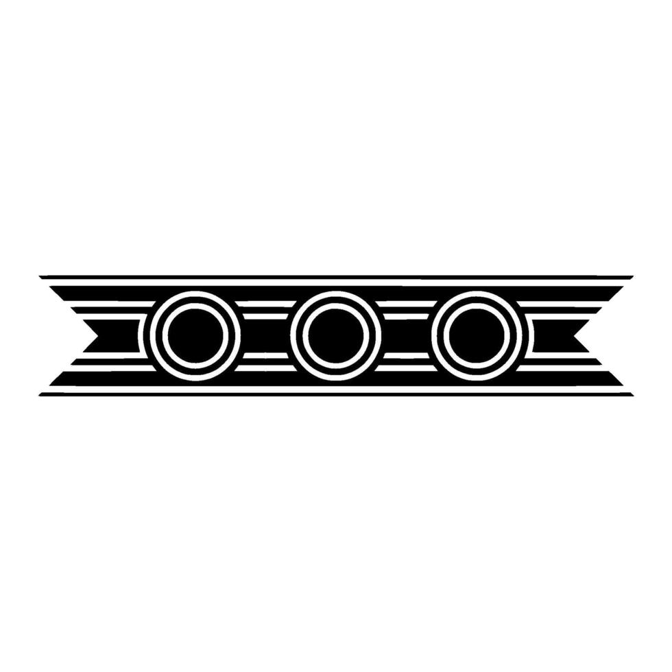 Geometric Banner With Circles Elegant Minimalist vector