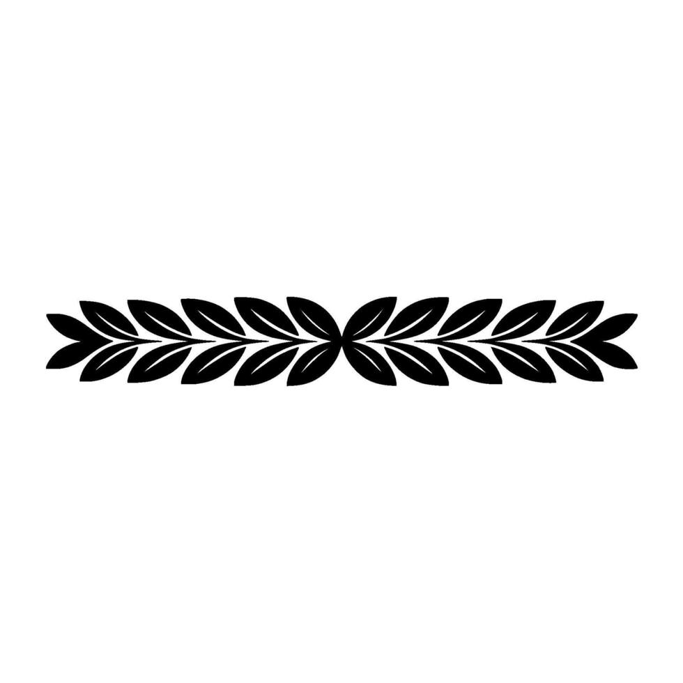Elegant Laurel Wreath Border On Gradient Background vector