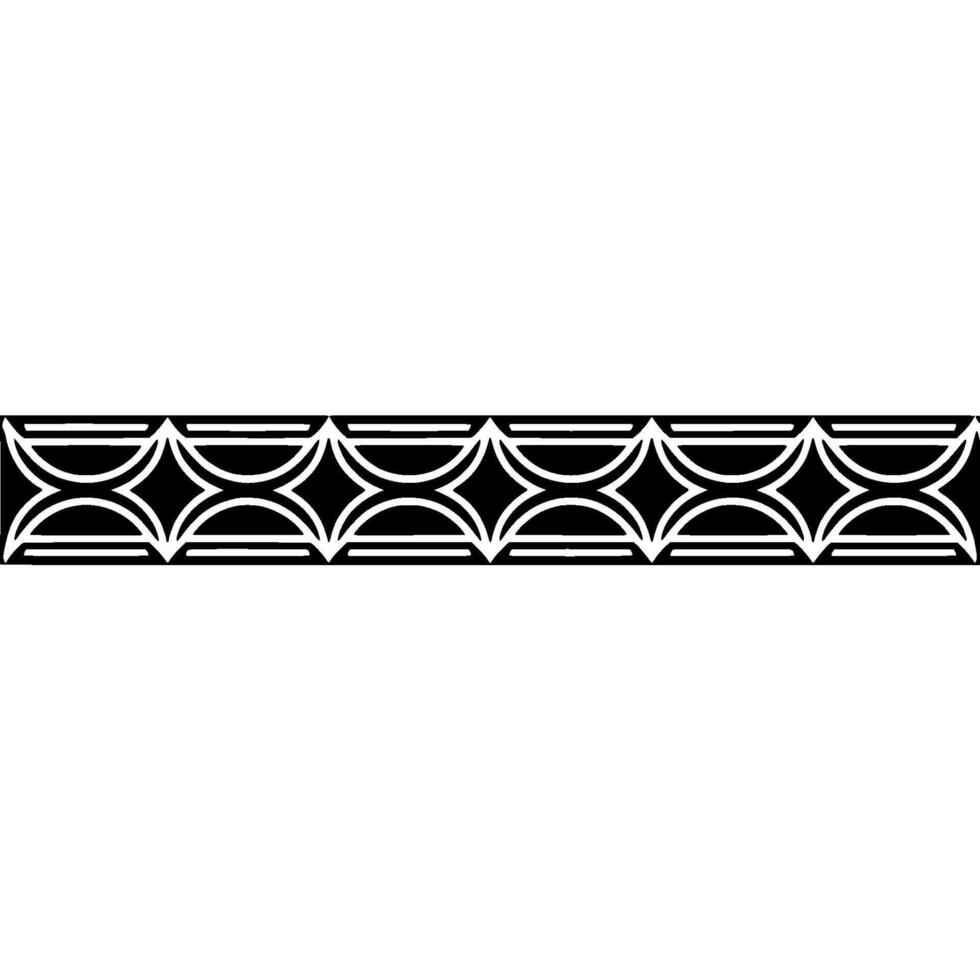Geometric Border Ornament Art Deco On White Background vector
