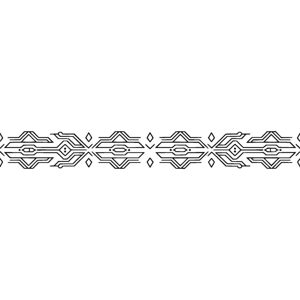Minimalist Geometric Line Border Technology, Element, Abstract Pattern vector