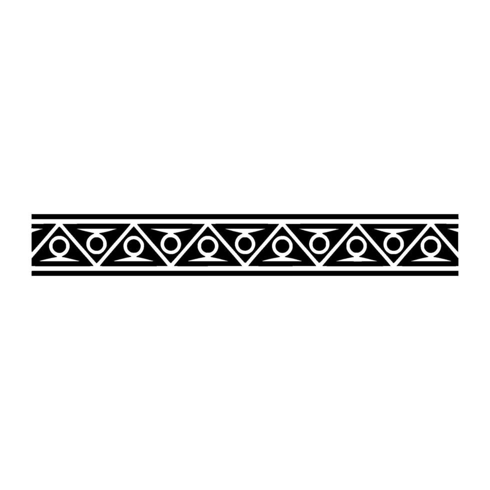 Minimalist Geometric Border Element On White vector
