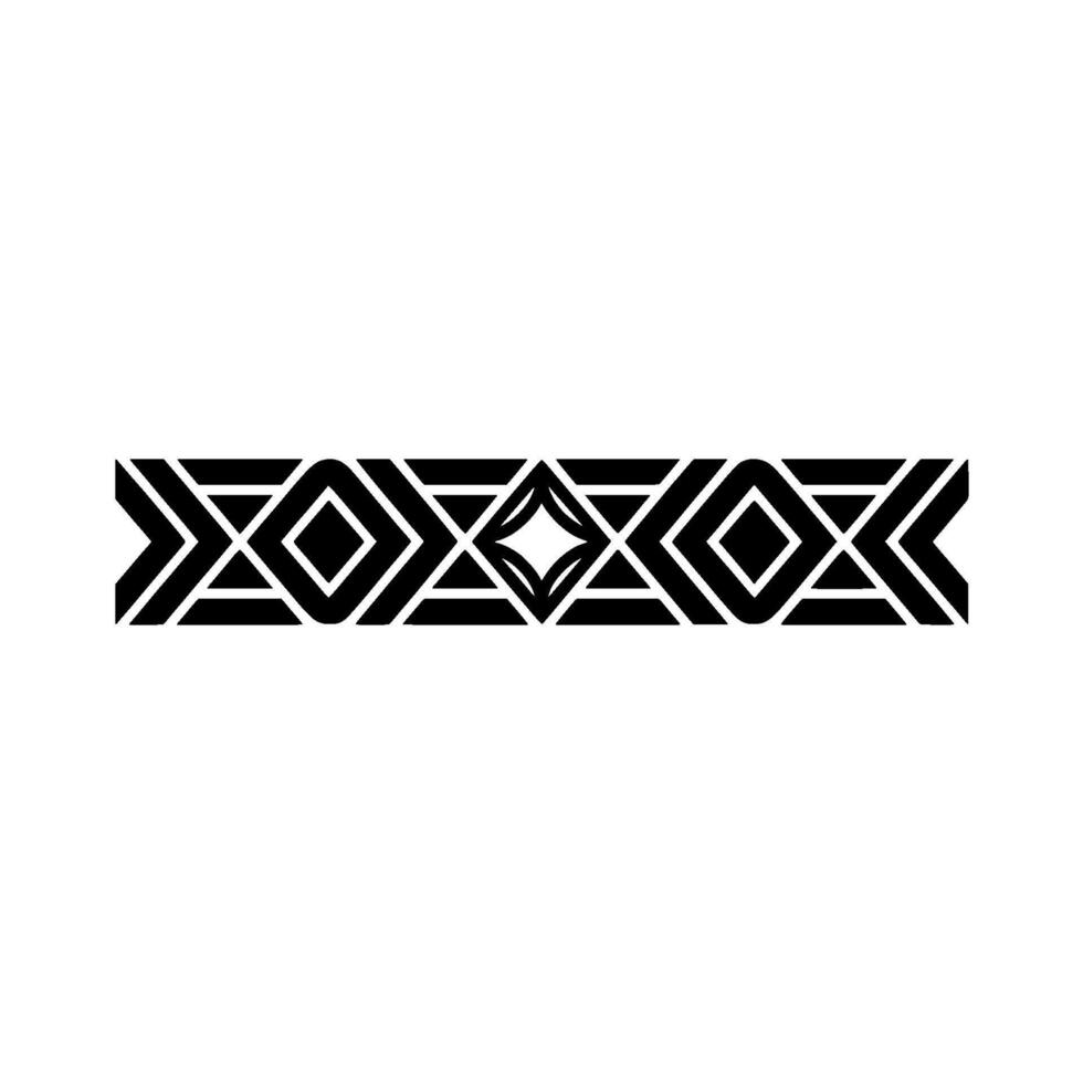 Geometric Border Black White Illustration, Abstract Element vector